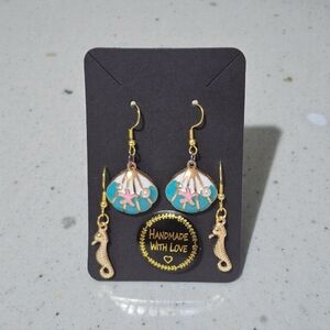 Handcrafted Ocean Themed Earring Set